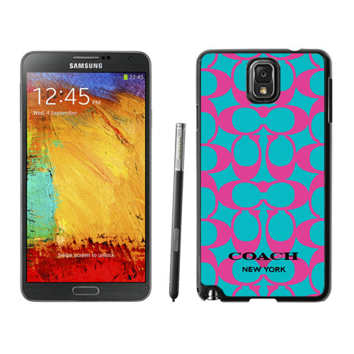 Coach Big Logo Fuchsia Blue Samsung Note 3 Cases DRO Coach Big Logo Fuchsia Blue Samsung Note 3 Cases DRO